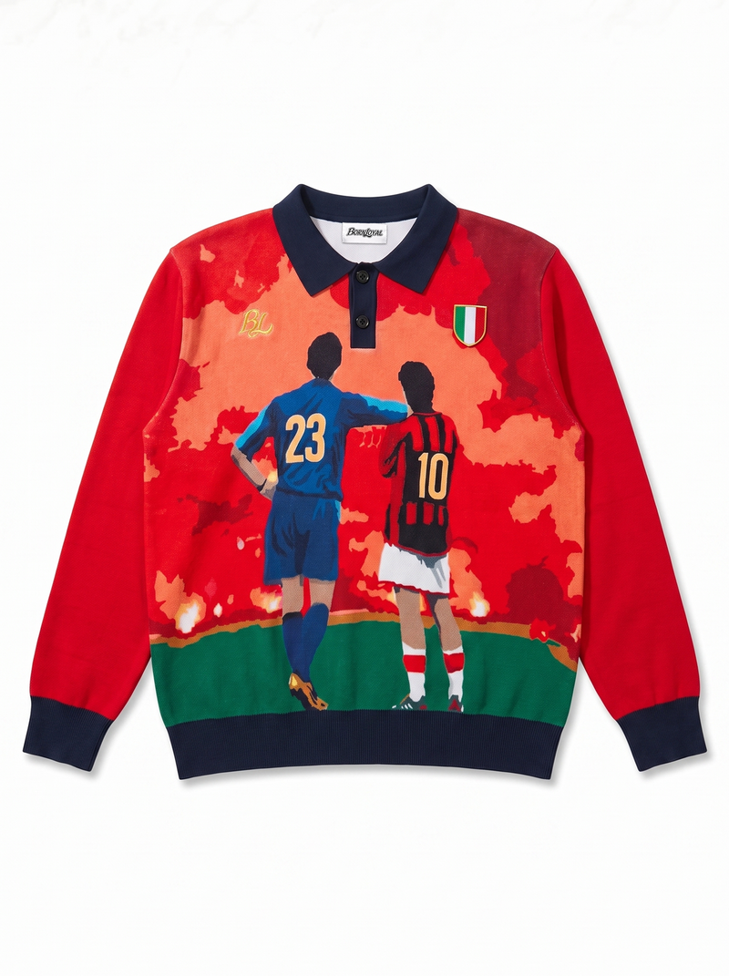 Fumo Rosso Knit Polo